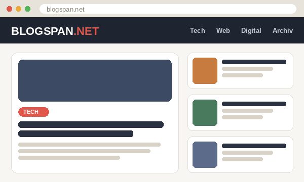 Screenshot von BLOGSPAN.NET