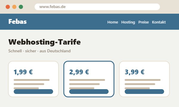 Screenshot der früheren Febas-Website