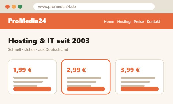 Screenshot der ProMedia24-Website